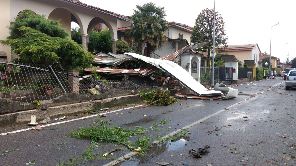 +FOTO+ Tromba d’aria e grandine: Cremasco in ginocchio – TreviglioTv