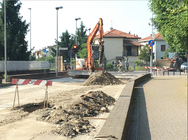 Arcene: altri 50 giorni per la nuova rete fognaria, esasperati i commercianti – Treviglio Tv