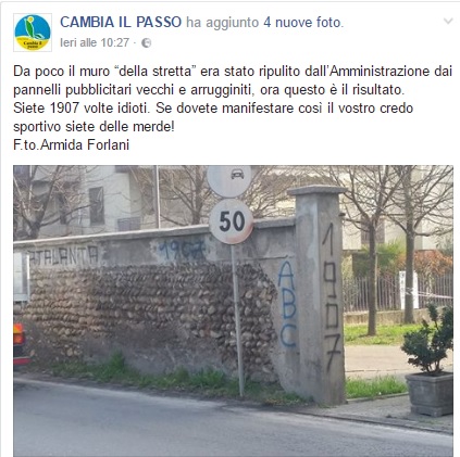 Vandali nerazzurri a Boltiere. Il sindaco: “Siete delle merde,  1907 volte idioti” – TreviglioTV