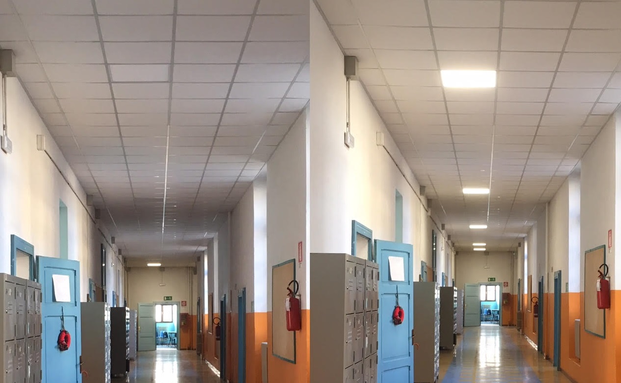 Treviglio: Nuova illuminazione a Led per le scuole Cameroni – Treviglio TV