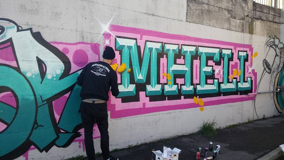 Treviglio : Street Art contro il degrado per il sottopassaggio di via Pasteur.
