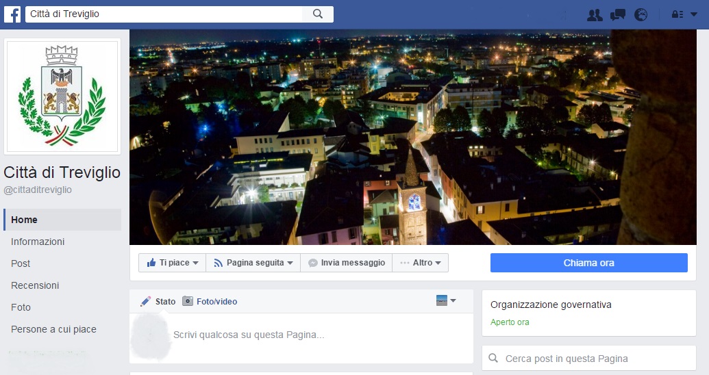 Il Comune di Treviglio diventa social: Aperti i profili FaceBook, Instagram, Twitter e Linkedin