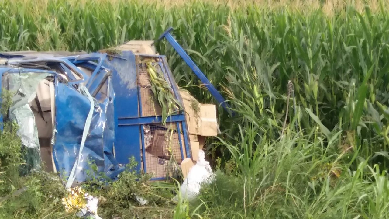 Camion esce di strada, distrutto. Grave 49enne. FOTO