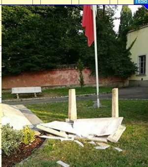 Monumento ai caduti in pezzi, la Lega nord lancia la colletta