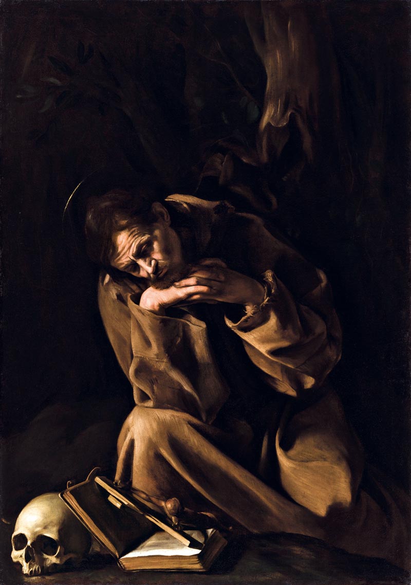 San Francesco in meditazione - Caravaggio