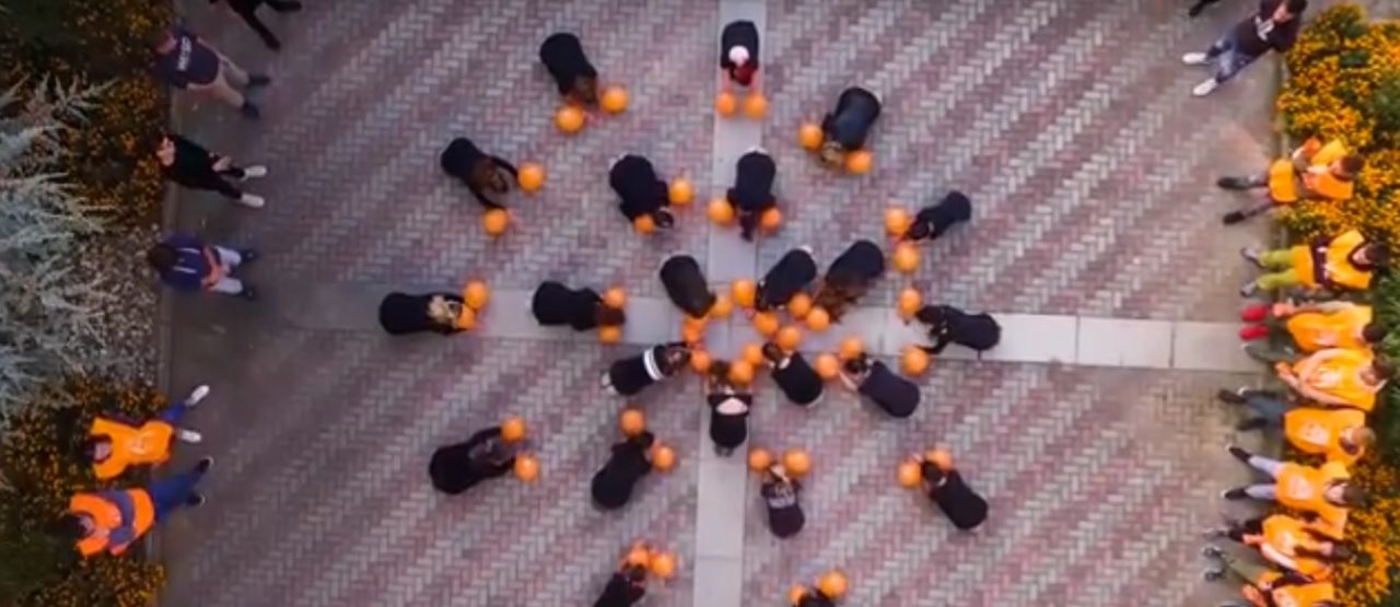 Flash mob dei ragazzi del “Cantoni” per i diritti delle donne VIDEO