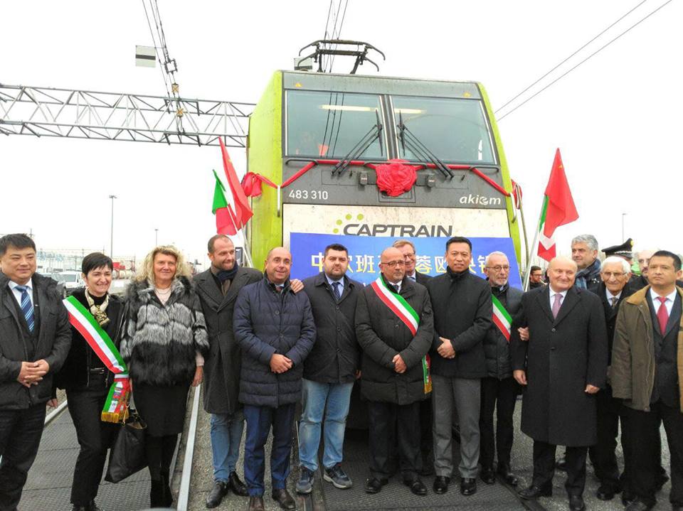 Sorte inaugura il primo treno Italia Cina