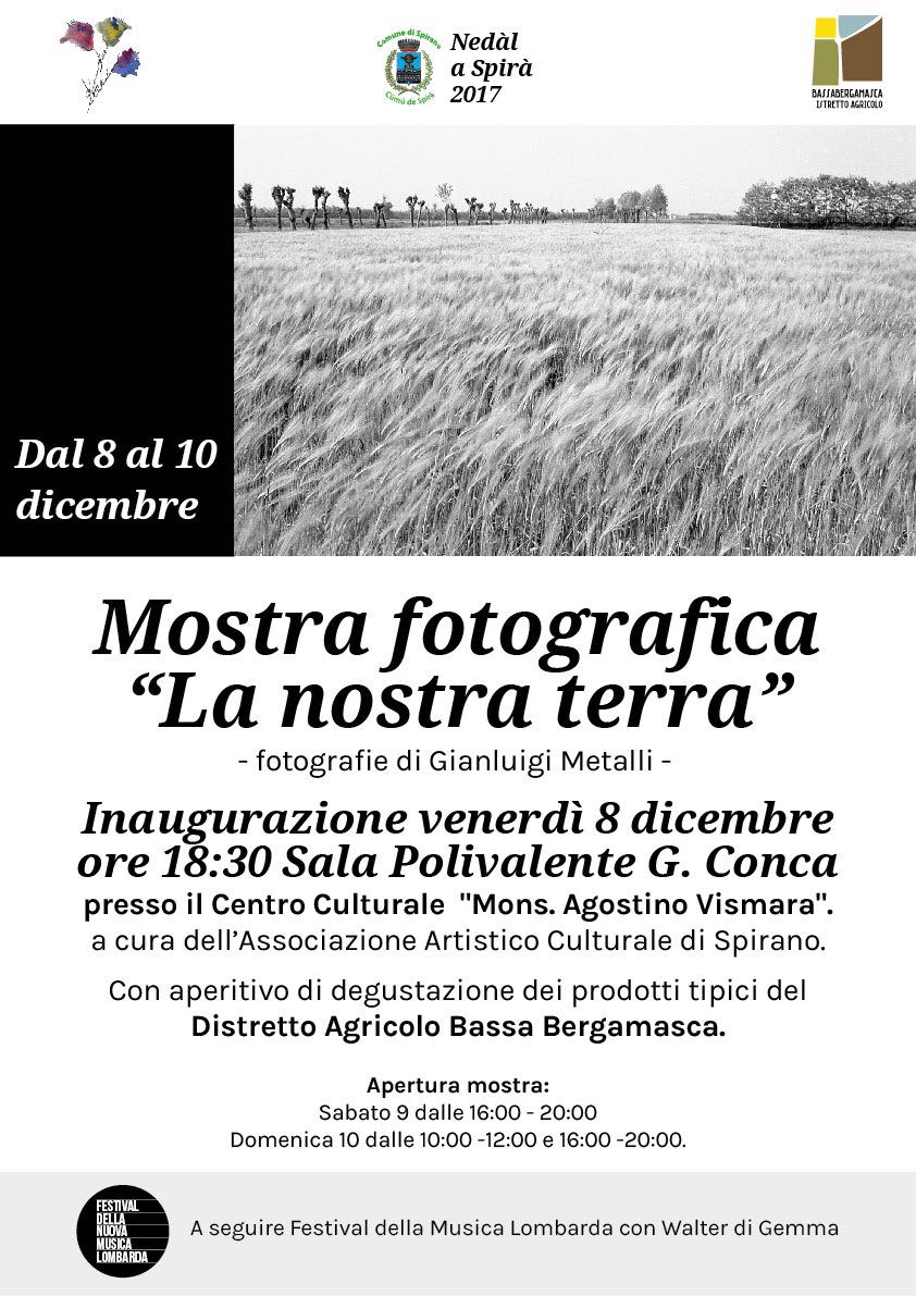 Festival musica lombarda, una mostra su “La nostra terra”