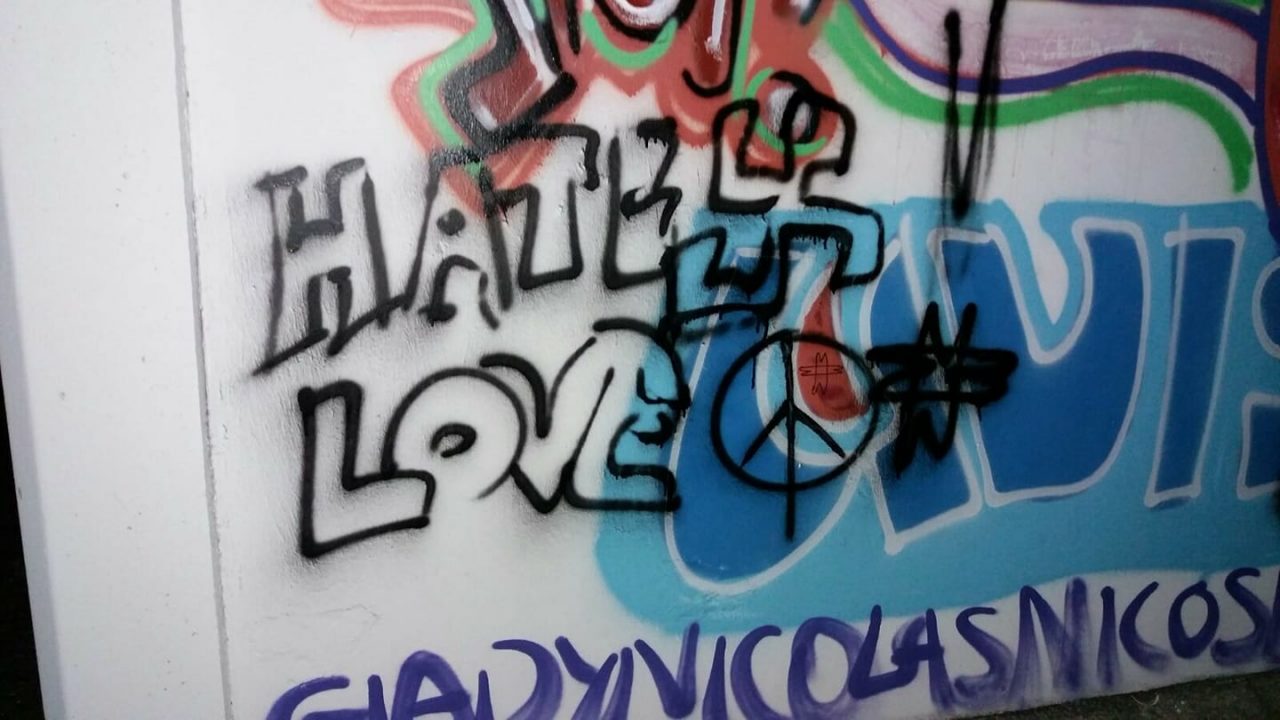 I vandali rovinano i murales dell’Avis