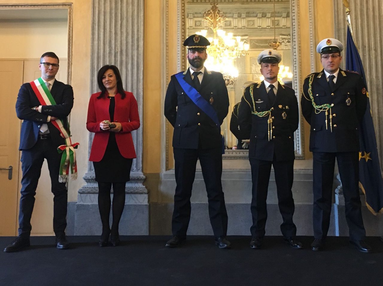 Polizia locale di Spirano premiata a Villa Reale