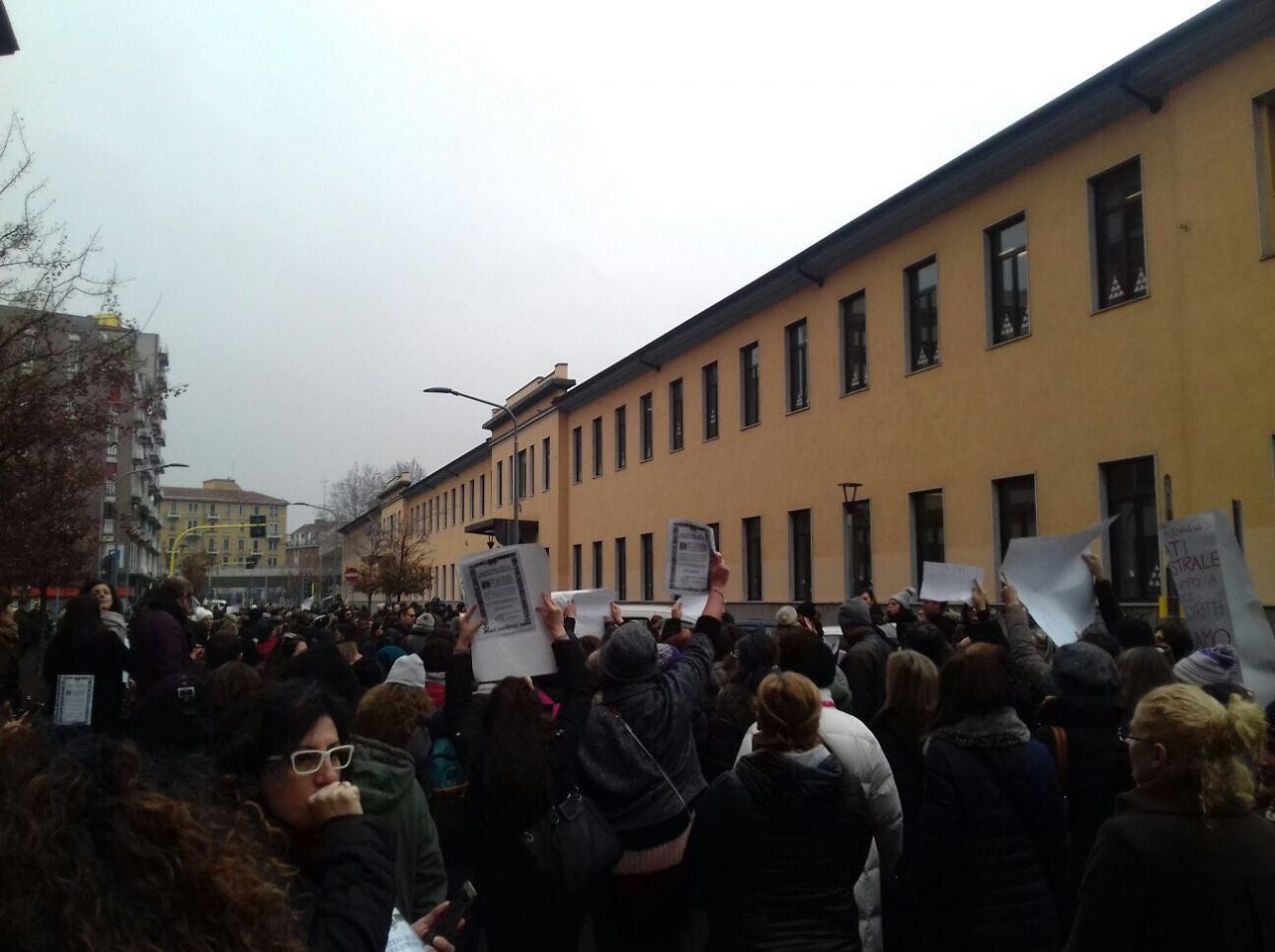 Sciopero scuole protesta dei diplomati magistrali a Milano