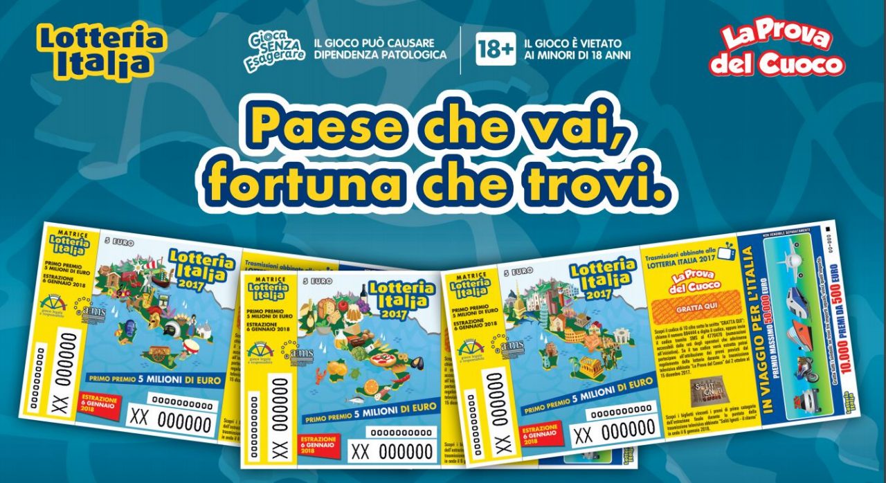 Lotteria Italia 2018 l’estrazione questa sera su Rai Uno