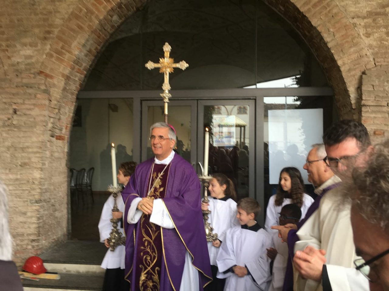 Caravaggio verso il nuovo oratorio, posata oggi la prima pietra