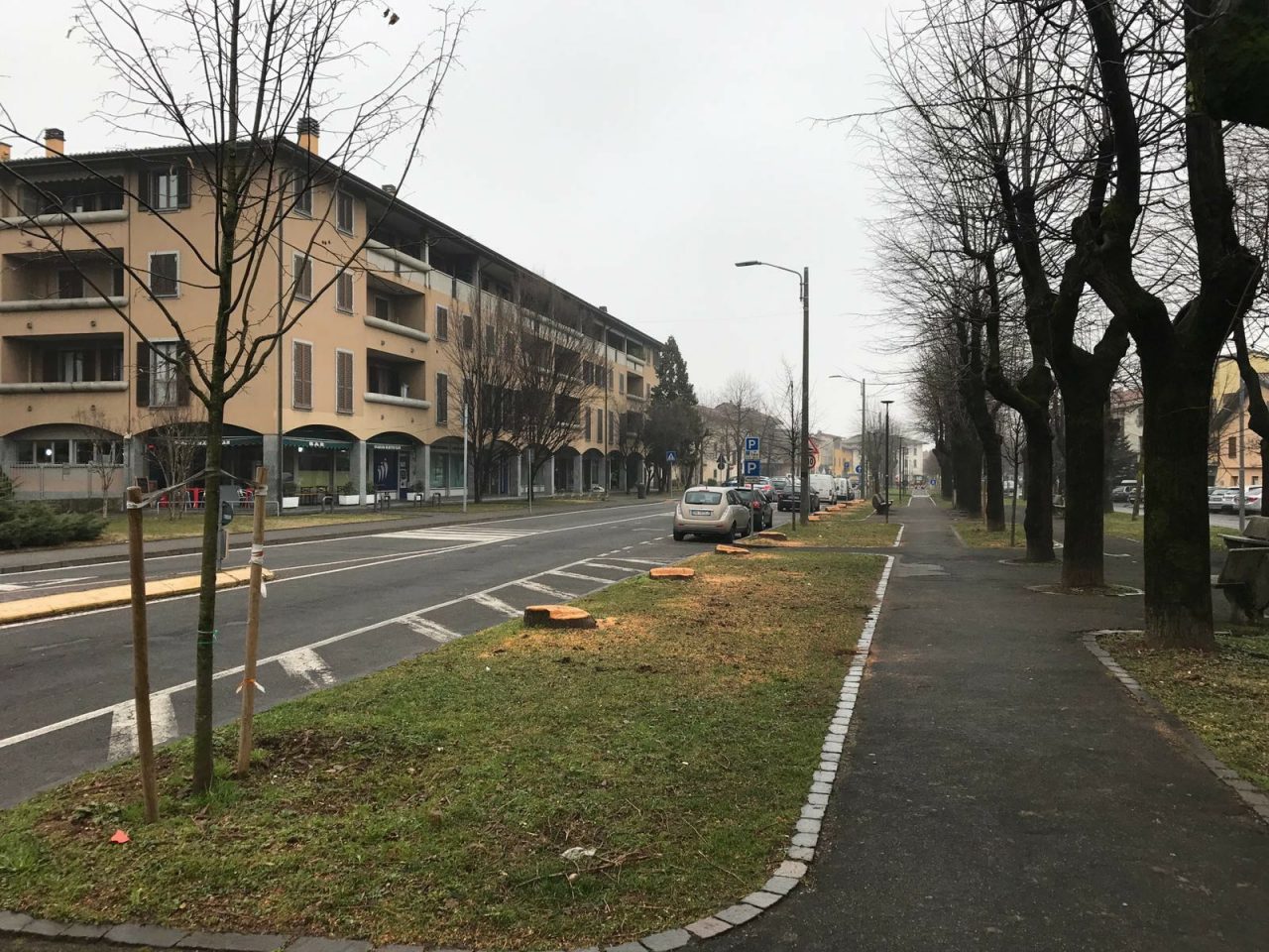 Il riqualificato viale Rimembranze… “fa acqua da tutte le parti”