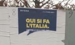 Strappati manifesti elettorali di Fratelli d'Italia