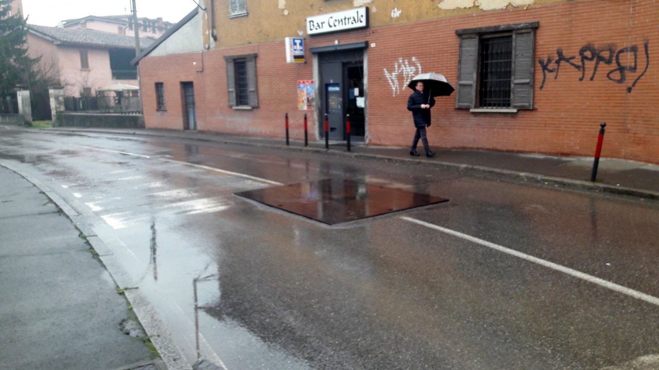 Bergamina chiusa per tappare la voragine