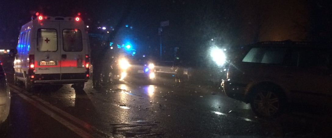 Incidente Cremasca, tre feriti SIRENE DI NOTTE