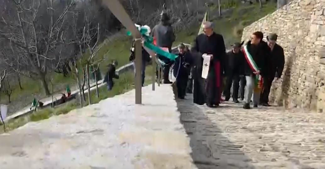 Inaugurata la Via degli Alpini a Sotto il Monte VIDEO