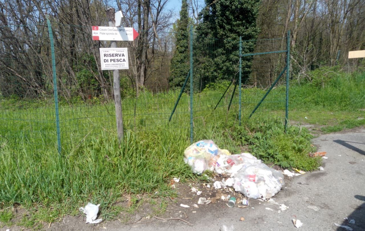 Immondizia e degrado sulla Melotta