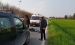 Incidente Martinengo, disarcionato dalla moto arriva l'elisoccorso FOTO