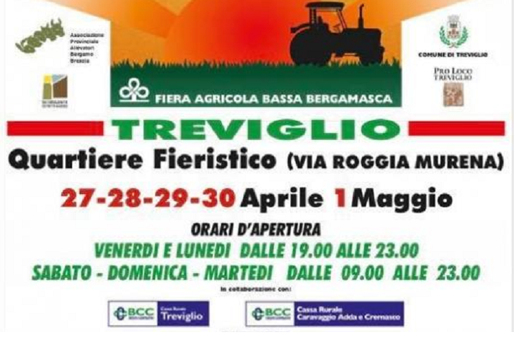Fiera agricola della Bassa Bergamasca, domani l’inaugurazione con l’assessore Rolfi