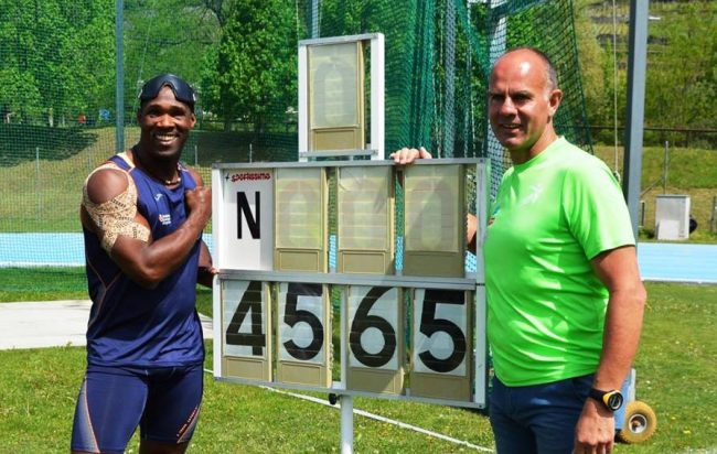 Oney Tapia record mondiale a Sondrio