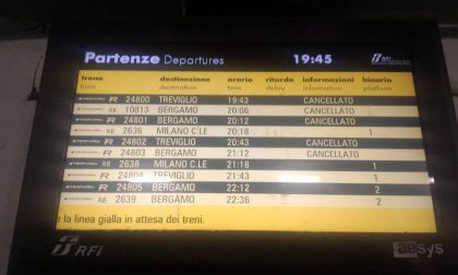 Treni Bergamo Treviglio ko, rientro da incubo per i pendolari