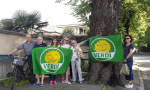 Sit in dei "Verdi" davanti al viale dei Tigli