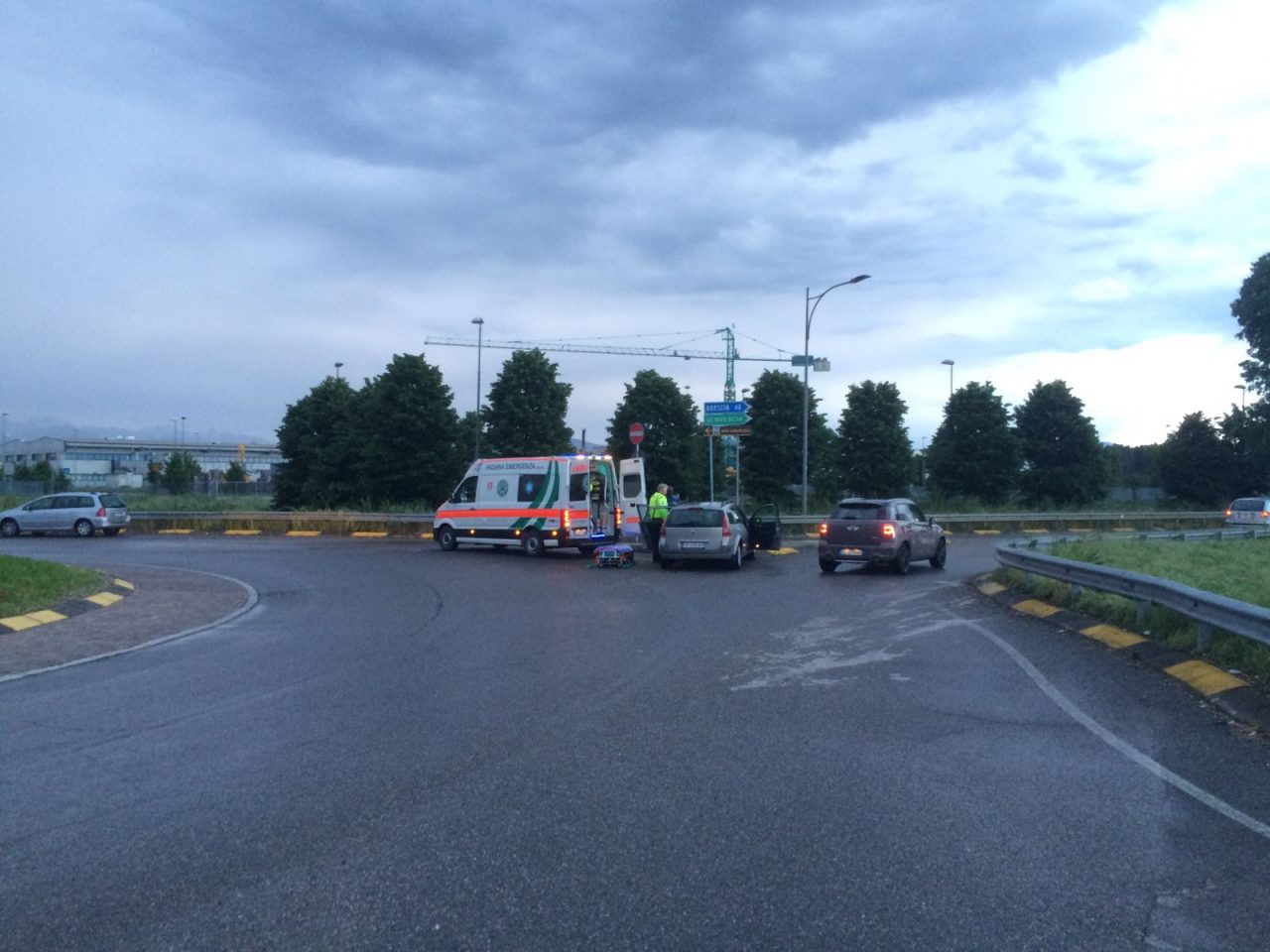 Schianto sulla Francesca a Cologno