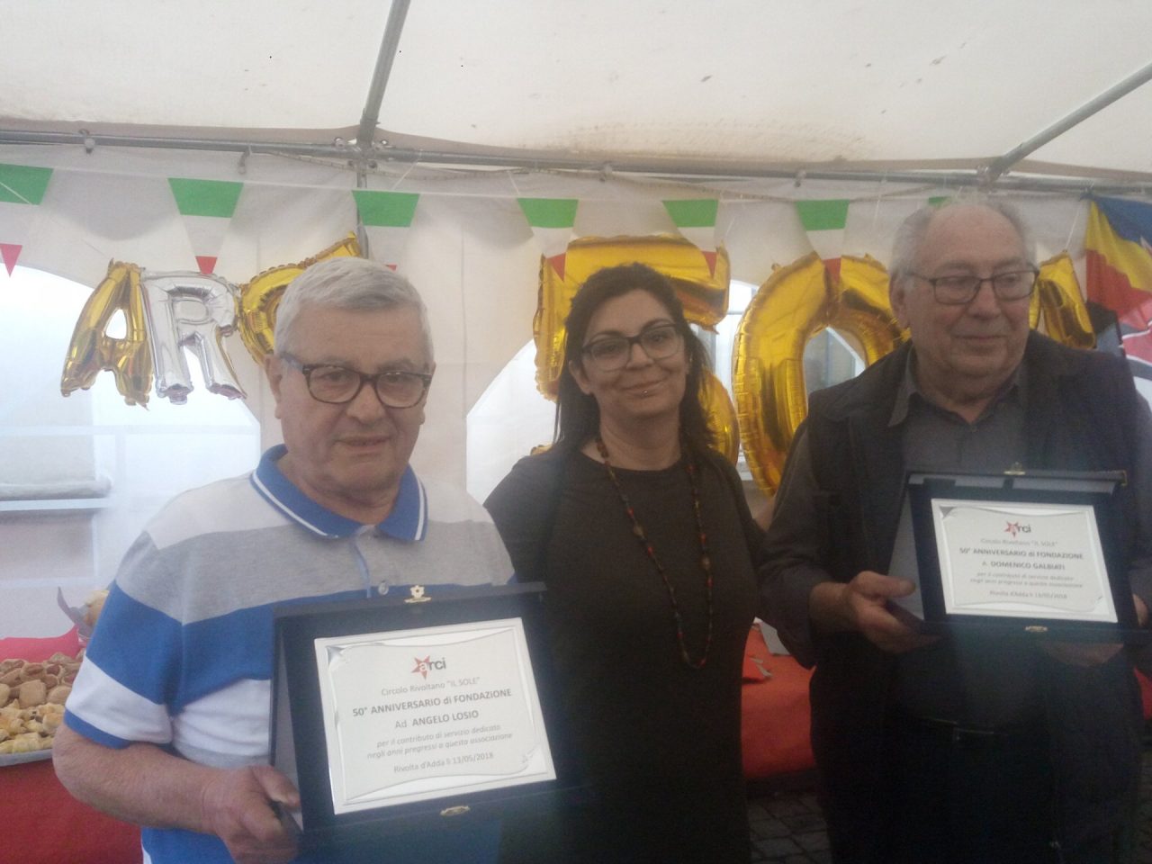 Rivolta festeggia 50 anni di «Arci» al circolo «Il Sole» FOTO