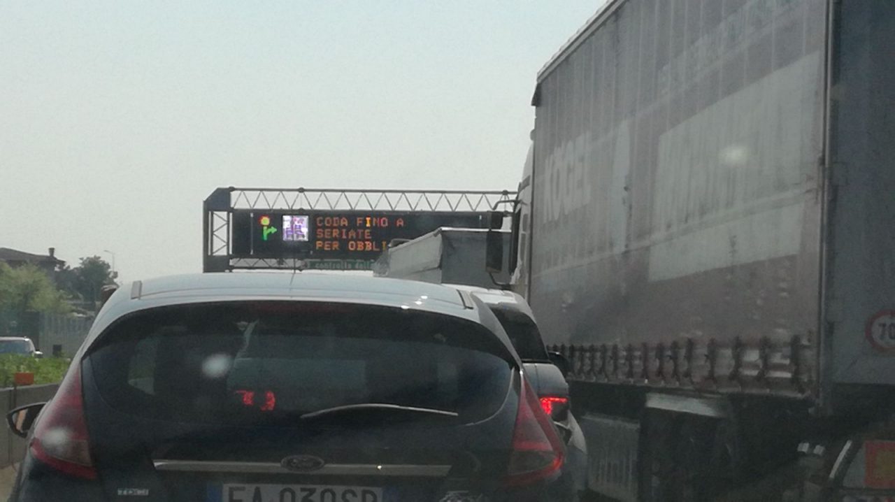 Code A4, caselli chiusi da Seriate fino a Brescia