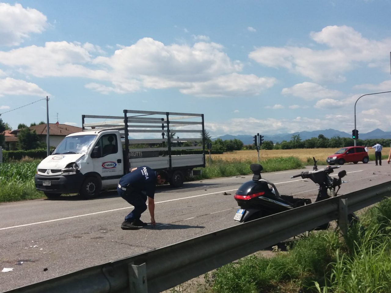 Grave incidente a Mornico