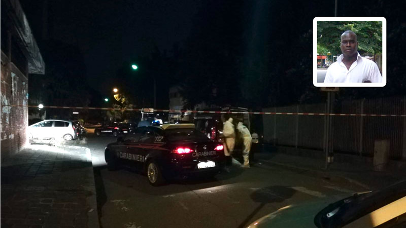 Freddato in strada un 54enne senegalese FOTO E VIDEO
