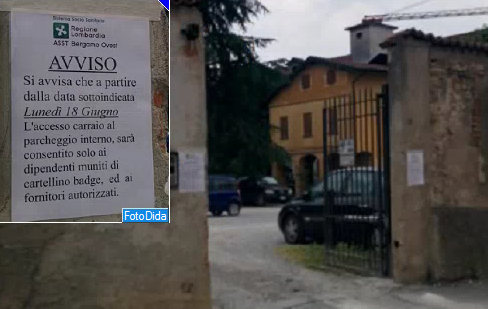 L’Asst Bergamo Ovest chiude il parcheggio dell’ex ospedale