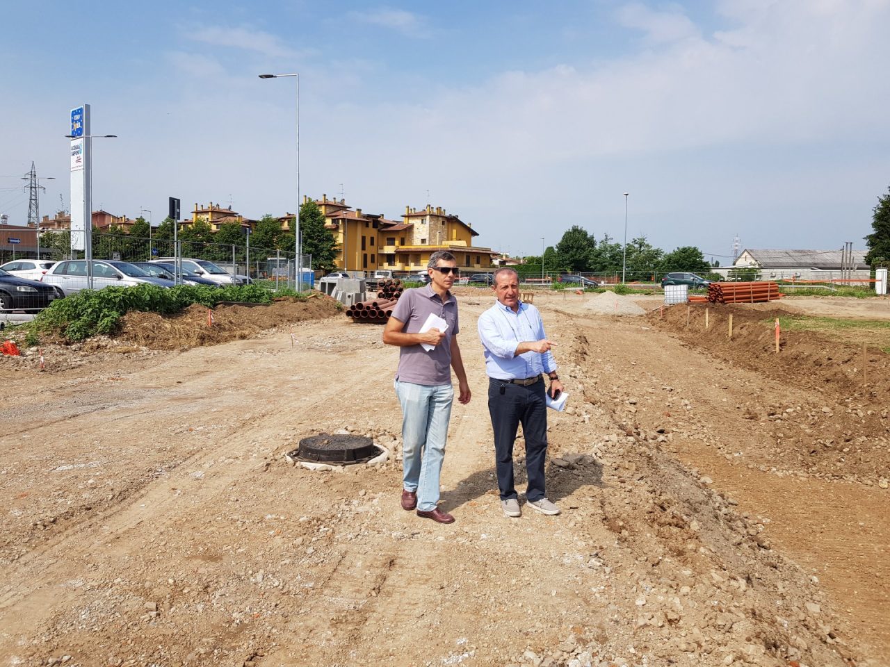 Via Bergamo, la nuova rotatoria sarà pronta a settembre