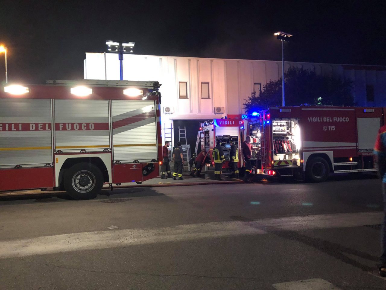 Incendio Simec Treviglio
