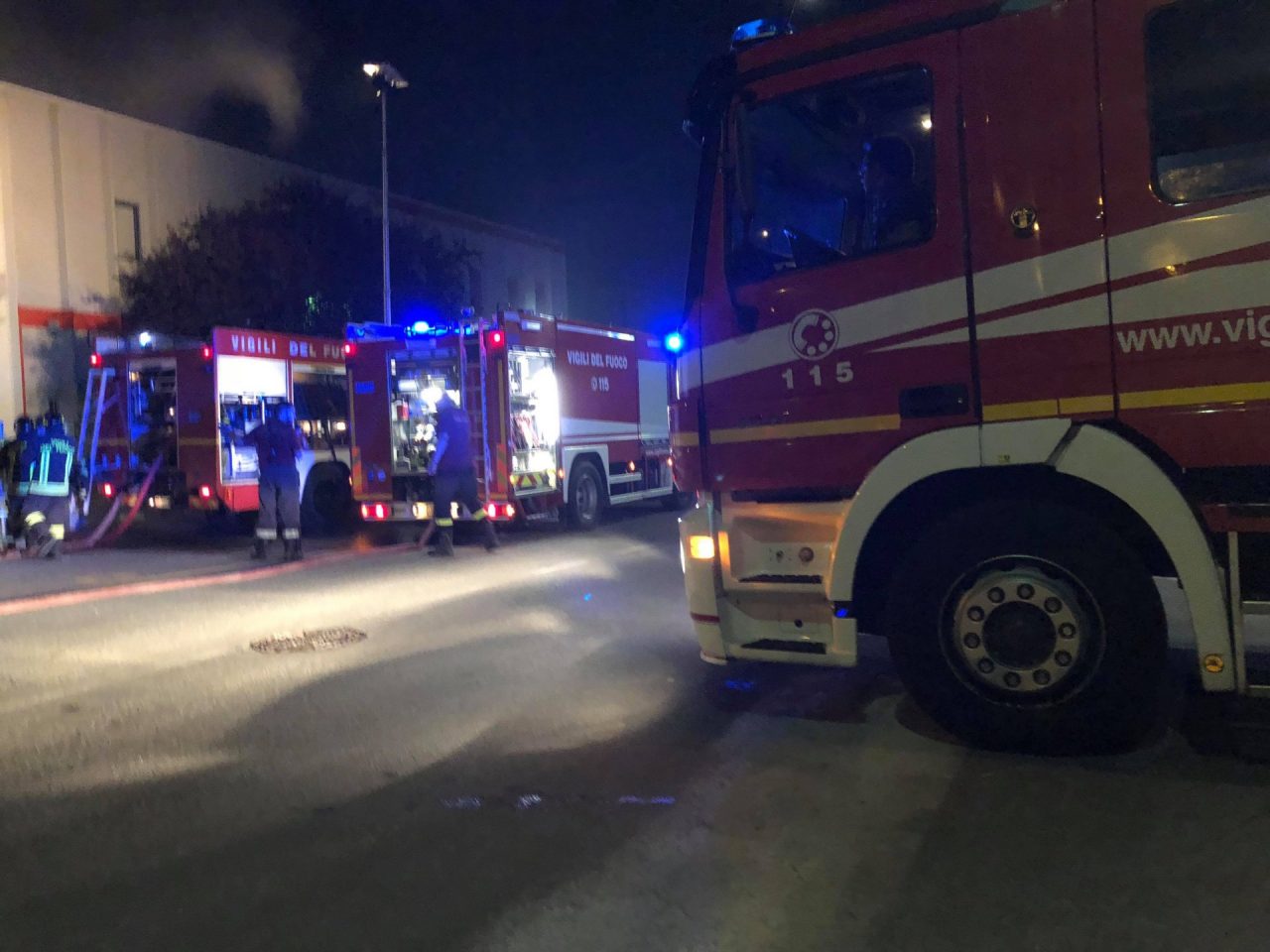 Incendio Simec Treviglio