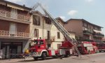 Incendio Boltiere, in fiamme un tetto FOTO VIDEO