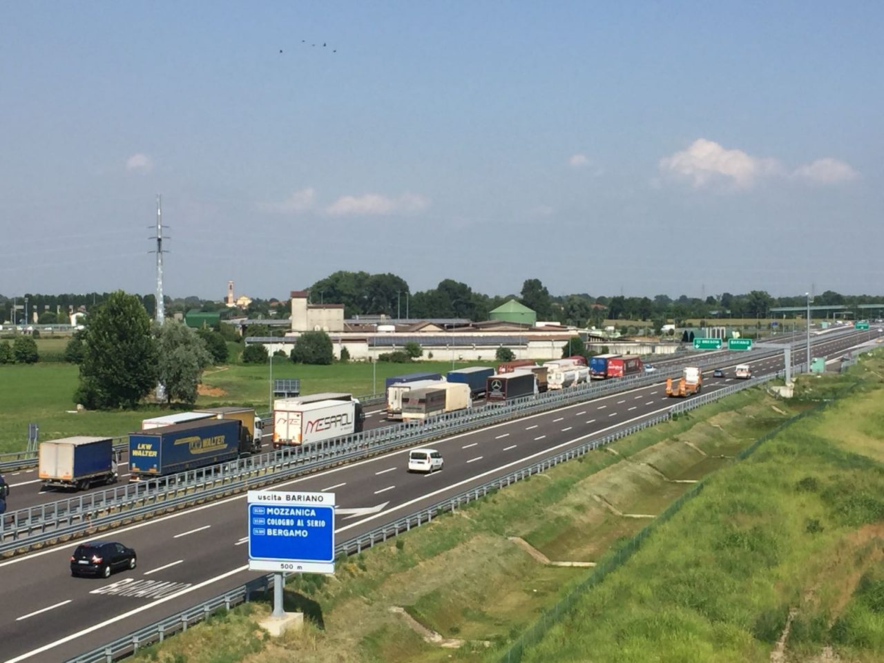 incidente su Brebemi