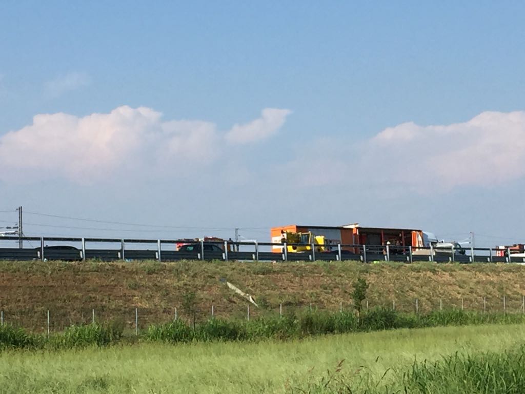 Incidente Brebemi coinvolto un mezzo pesante
