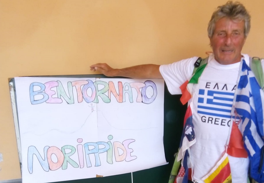 Nuova impresa di Nory Bertola: da Arcene al monte Olimpo a piedi e senza internet