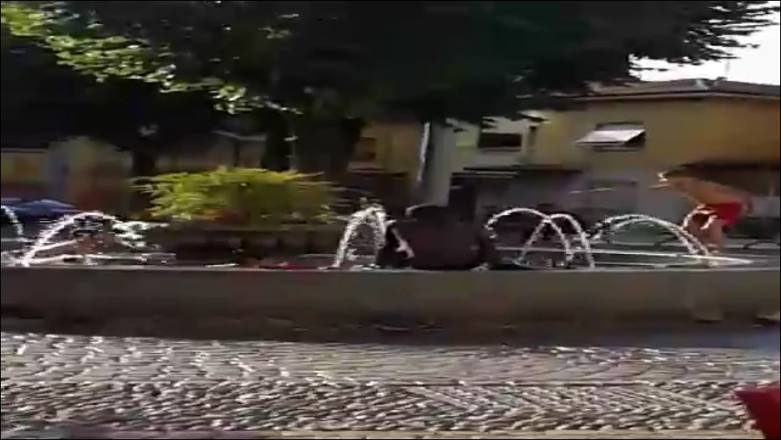 Bagno nella fontana a Ciserano, ma il sindaco “smonta” gli indignati