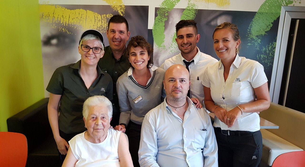 Giuliana, la novantenne innamorata del McDonald’s