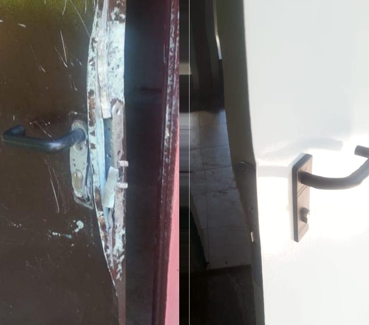 Vandali al parco danneggiano le porte della casetta FOTO