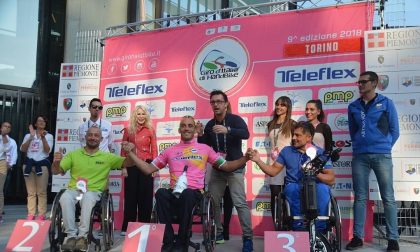 Alex Landoni è maglia rosa al Giro d'Italia di handbike