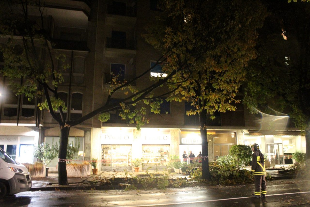 Maltempo Treviglio - Viale della stazione