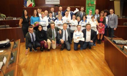 Paralimpici bergamaschi premiati in Consiglio regionale