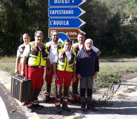 I sommozzatori di Treviglio a Popoli per cercare una persona scomparsa