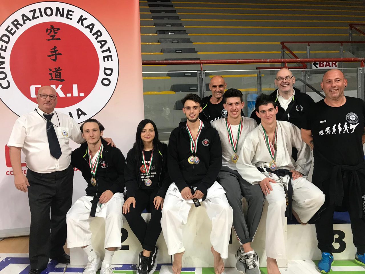 Ku Shin Kan Karate Club Urgnano, cinque titoli Italiani al Campionato Assoluto