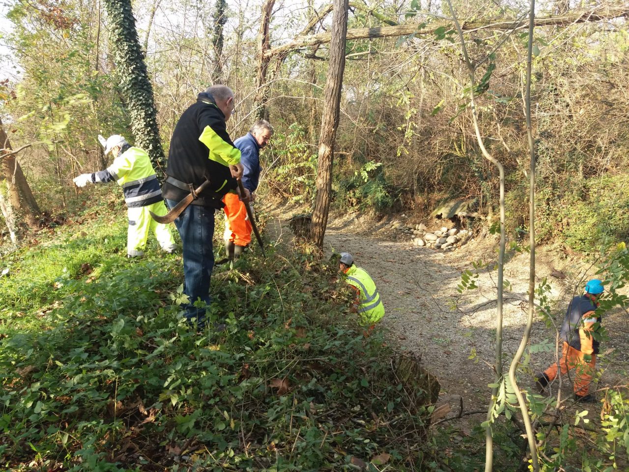 Pulizia del sentiero Molino grazie alla Protezione civile FOTO